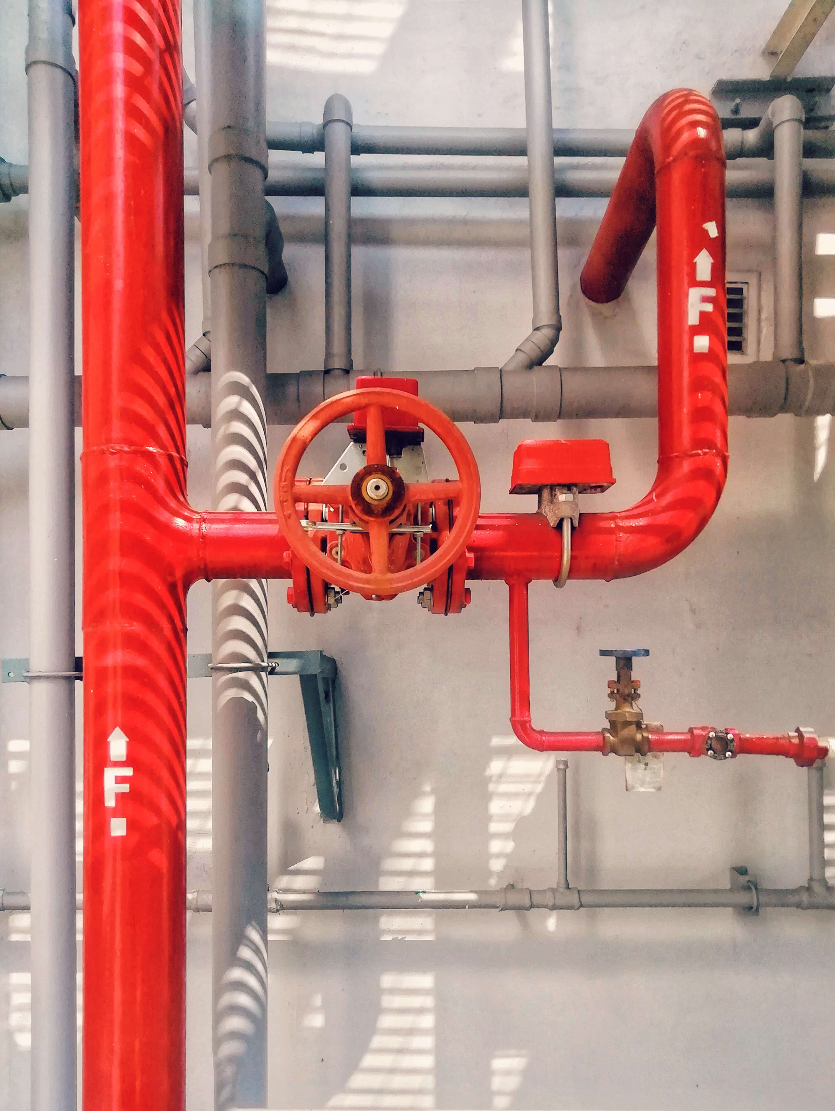 Illustrasjon av sprinkleranlegg Illustrasjon av sprinkleranlegg
